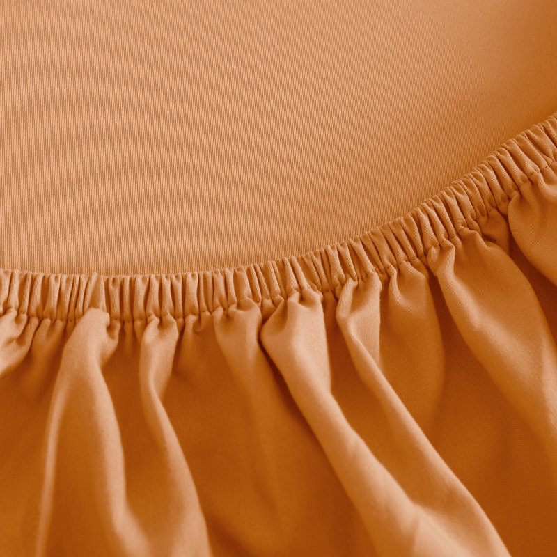 Fitted Bed Sheet Only, 1800 Brushed Microfiber Deep Pocket Fitted Sheet - NTBAY, Twin XL Fitted Sheet, Tan
