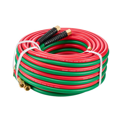 Tuyau d'oxygène, acétylène, tuyau de qualité R, pression de service maximale de 300 psi