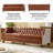 Theotis 84"W Chesterfield Button-Tufting Genuine Leather Sofa with Solid Wood Legs-101644103
