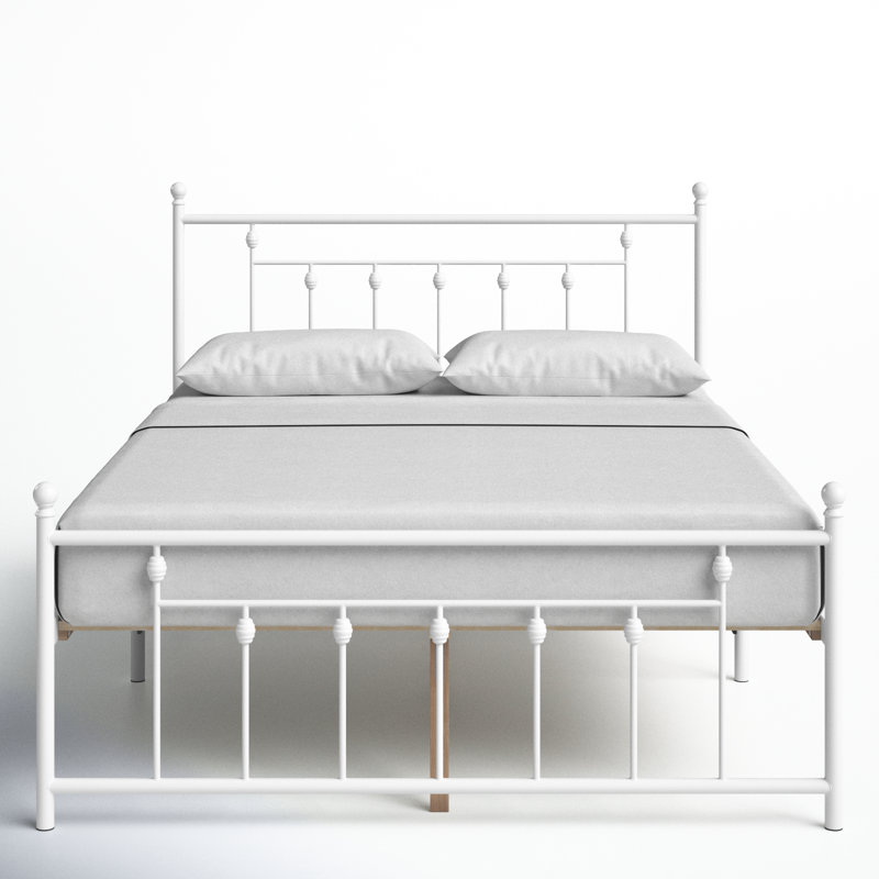 Alderson Metal Open-Frame Bed, Queen, White