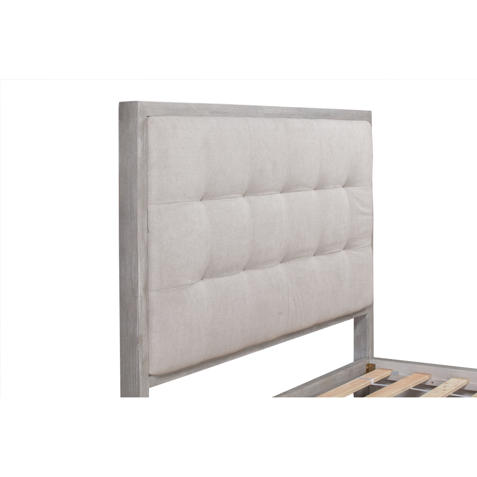 Eloise Upholstered Canopy Bed, King, White