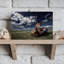 Rusty Scooter Field Classic Dramatic Rustic Landscape Nature Wall Art Print-135425527