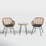 Fuze Wicker 2 - Person Patio Conversation Sets with Cushions
