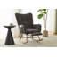 Fauteuil à bascule à oreilles en tissu Teddy avec repose-pieds, fauteuil d'allaitement ergonomique avec rangement latéral, mouvement fluide, base en bois massif, confortable pour le salon et la chambre d'enfant-801828097