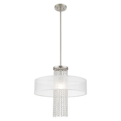 Luminaire suspendu cylindrique à 1 lumière Haney