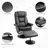 Faux Leather Swivel Recliner-1647922099-1647922096