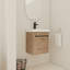 Meuble-lavabo flottant mural avec lavabo en céramique-73486539