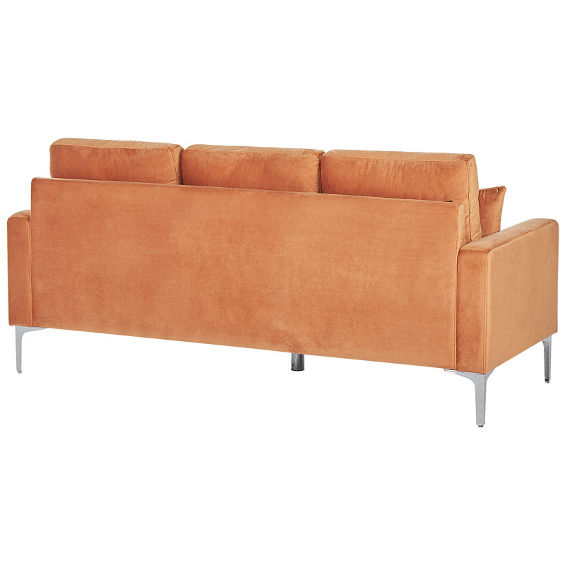 Angelica Velvet Sofa, Orange