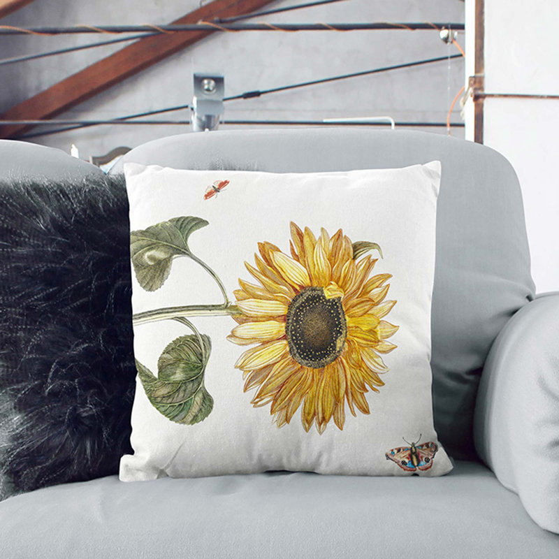 Square Throw Cushion, 40cm H x 40cm W x 15cm D