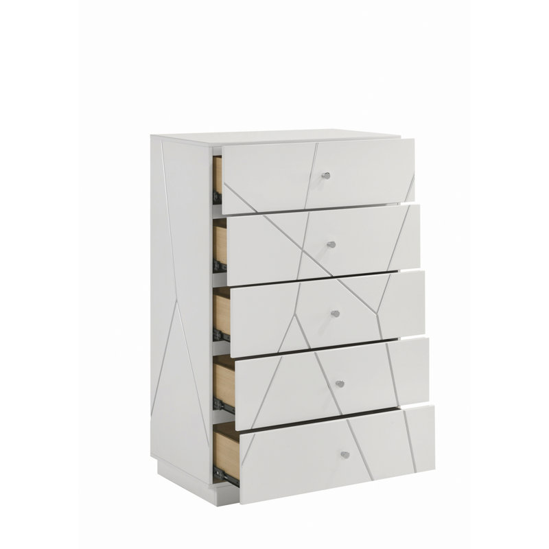 Chest With Spacious Drawers For Storage, Bedroom Storage Chest For Organized