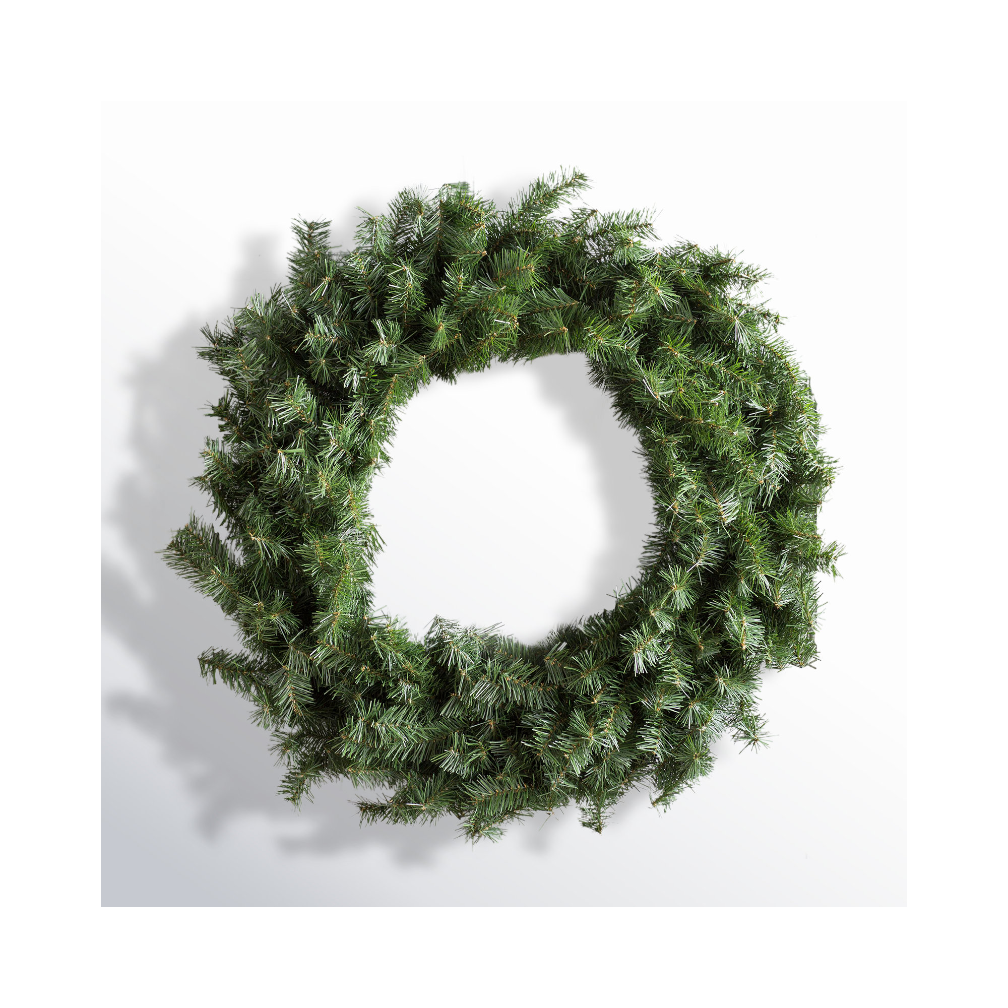 Artificial Canadian Pine Wreath Unlit, 36" H x 36" W x 3" D