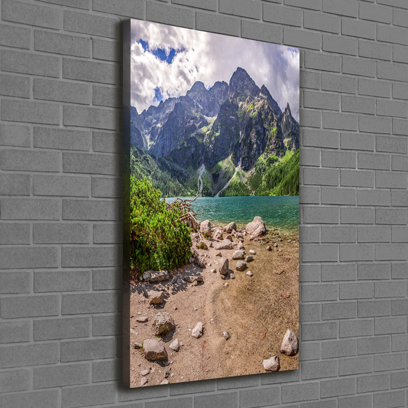 Lake In The Mountains - Wrapped Canvas Print
