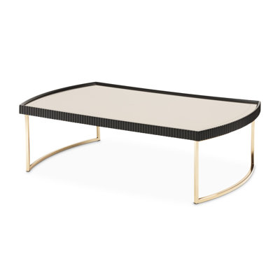 Lisbon Cocktail Table - Silken Matte Cream by Michael Amini