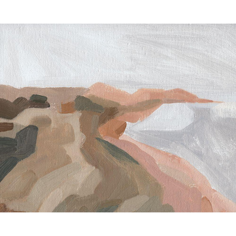 «Red Barrel Studio® Green», art sur toile tendue par Jacob Gallery: Autumn Coastline I, H 36 po x l 44 po