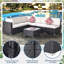 Ensemble de conversation en osier / rotin pour 6 personnes avec coussins-1192183949-1192183954