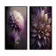 «Mauve fleur de dahlia», 2 pièces sur toile-424473284-424473281