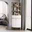 Grande armoire de coin en bois