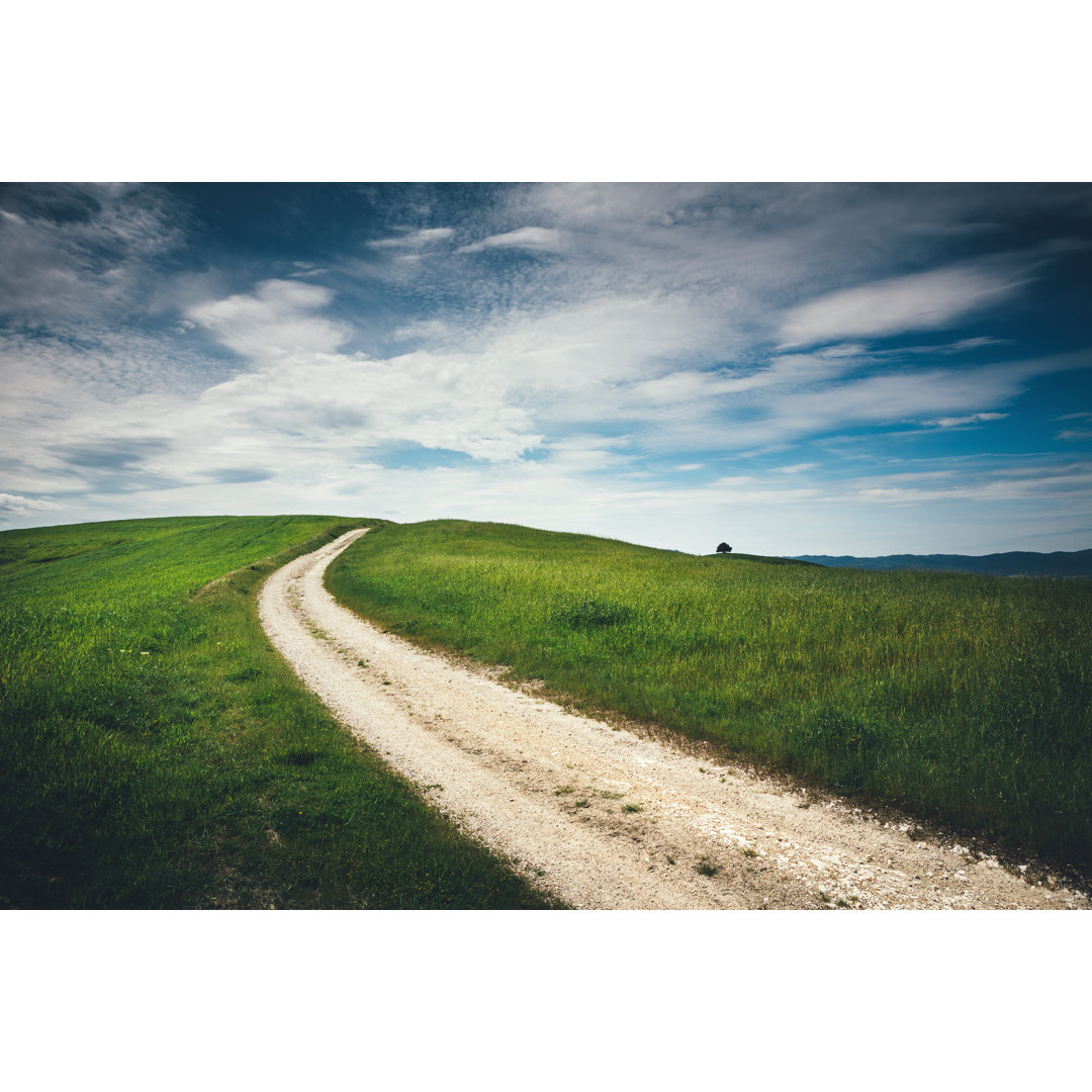 Tuscany Road von Borchee - Kunstdrucke auf Leinwand ohne Rahmen