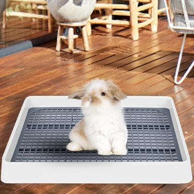 Rabbit Litter Box Small Broom and Dustpan Rabbit Litter Pan,2 Pack