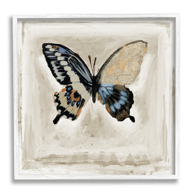 "Butterfly Wings", art mural texturé à estampe numérique par Stacy D''Aguiar, H 12 po x l 12 po x P 1,5 po