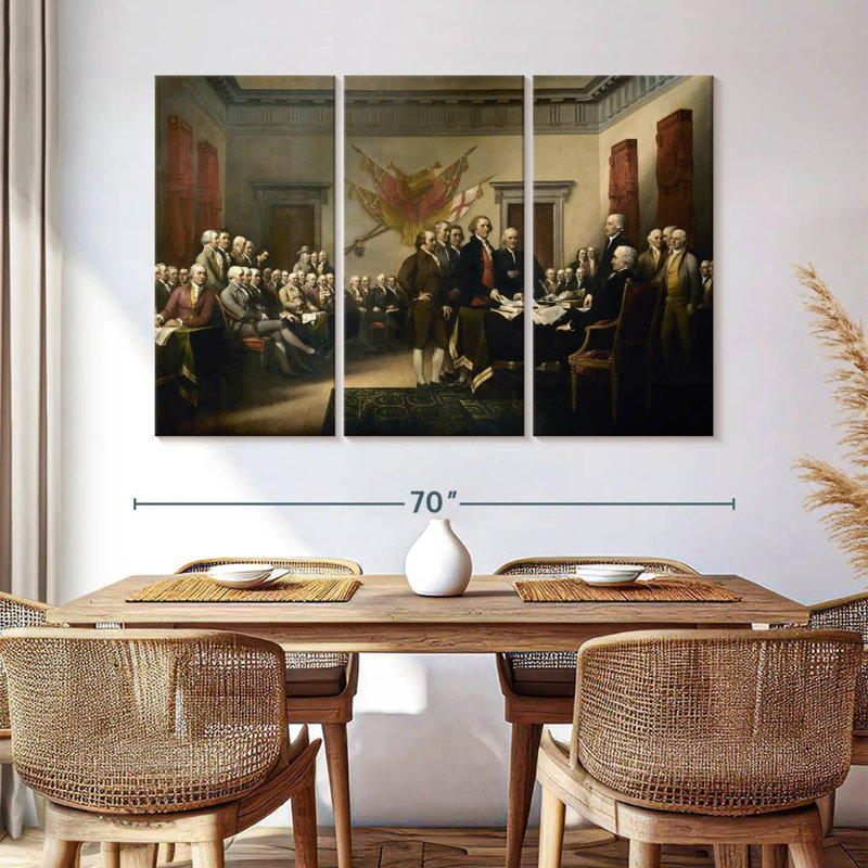 Lelar Declaration Of Independence, 42" H x 65" W