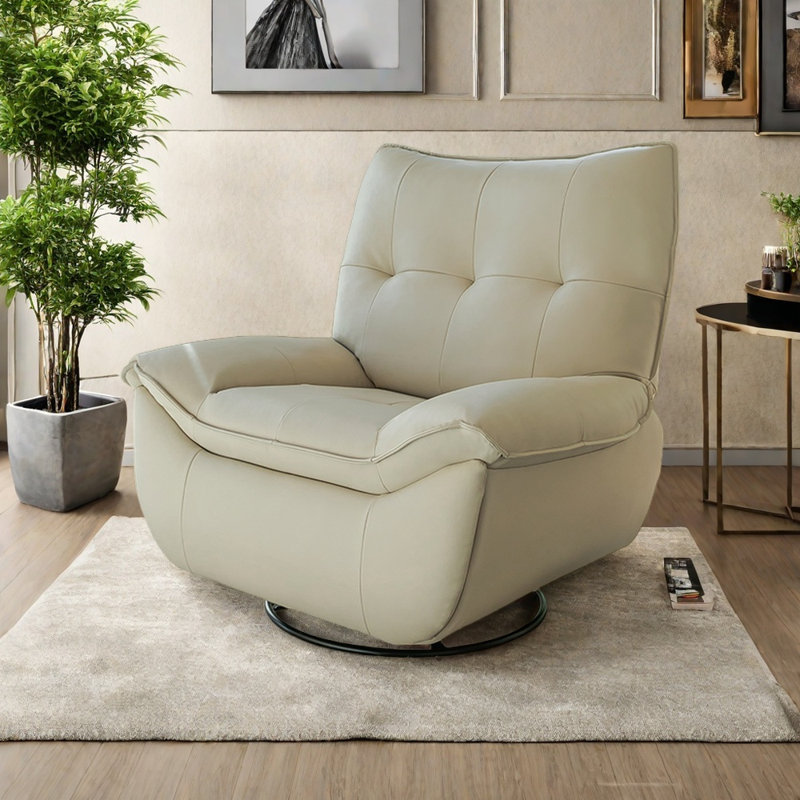 Comfortable 360° lounge chair, Off-White
