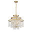  Lustre 4 lumières Luna en laiton chaud