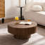 Table basse ronde en bois 30,51 "