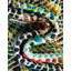 Tapis vert / bleu / blanc / noir / jaune en coton tissé à plat à la main Aberfeld-451586175