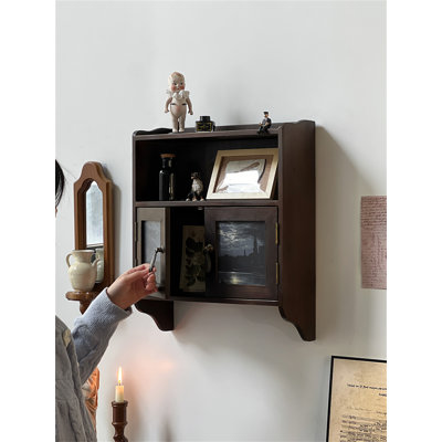 Armoire murale rétro en bois massif de style américain