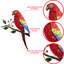 Parrott Animals UV Resistant Rust Resistant Glass Metal Garden Statue