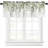 Green Eucalyptus Leaves Curtain Valance for Windows