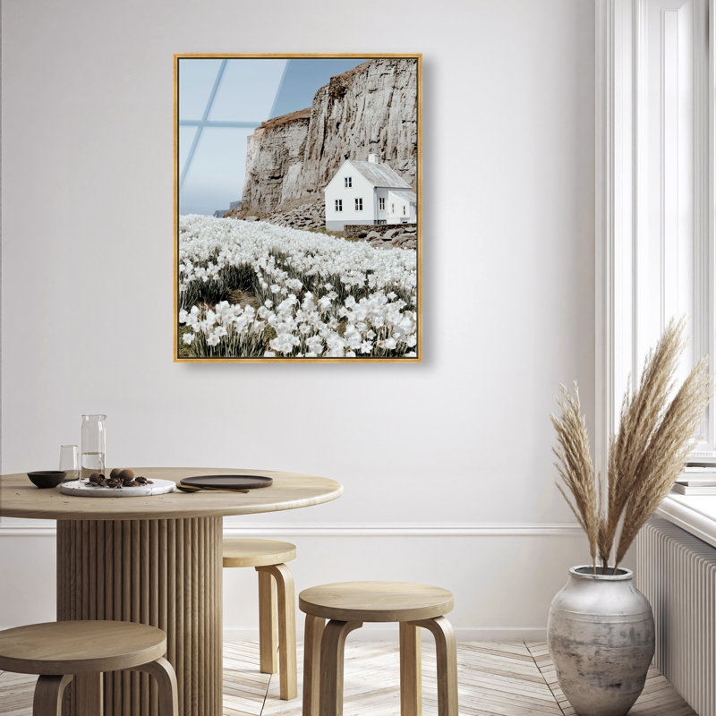Coastal Homes II High-Gloss Frameless Acrylic Glass Wall Art Landscape & Nature Print by Oliver Gal, Ready to Hang, 16 x 20