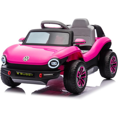 Kids Electric Vehicle Licensed Volkswagen | 12V Ride-On Toy With Remote Control | Led Lights, Mp3, And Bluetooth