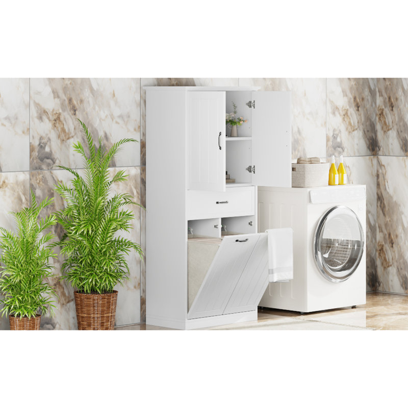 Armoire de salle de bain blanche avec deux lavabos. Fabrication, peint. Tablette réglable pour une organisation personnalisable. Portes et tiroirs de qualité personnalisée, capacité de rangement maximale. Tous vos articles