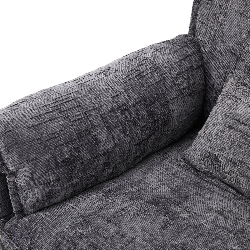 112 Inch Oversized Sectional Sofa Cloud Couch, Modern Chenille L Shaped Modular Sleeper With Storage Ottoman, Phone Holder, And USB Charging Port