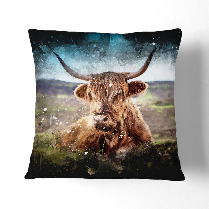 Square Throw Cushion, 55cm H x 55cm W x 20cm D