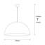Lustre industriel scandinave, structure en métal noir, 23,6 po x 23,6 po | Hauteur: 49,6 pouces | Douille E27, 40 W maximum | Luminaire élégant pour la maison moderne, la salle à manger et les espaces de vie, design durable et élégant-1691217971-1691218383
