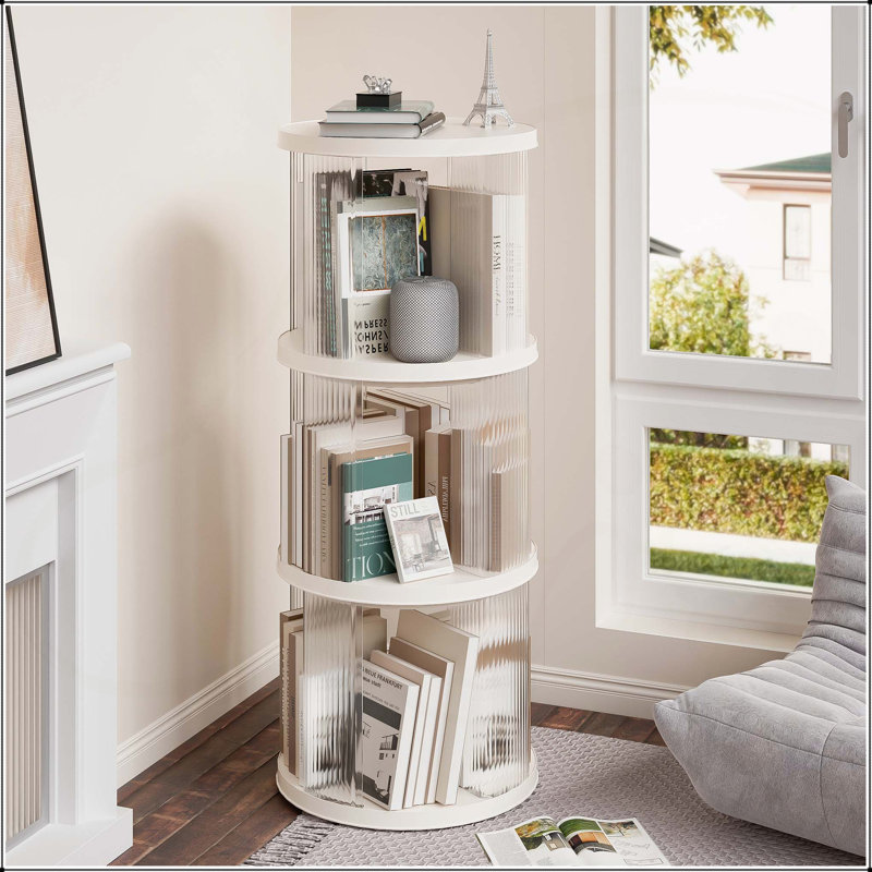 Versatile Rotating Bookshelf for All Ages, Space-Saving and Stylish
