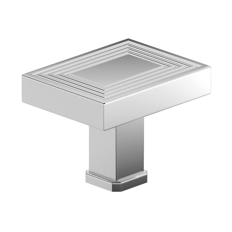 Rectangle Knob, Chrome