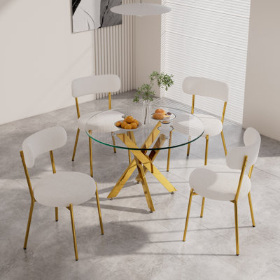Ensemble de table de salle à manger 5 pièces pour 4 personnes