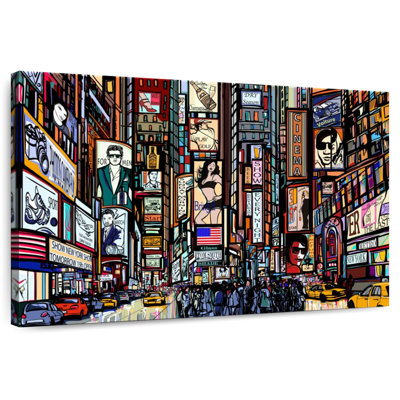 Caricature de Ravi, Times Square