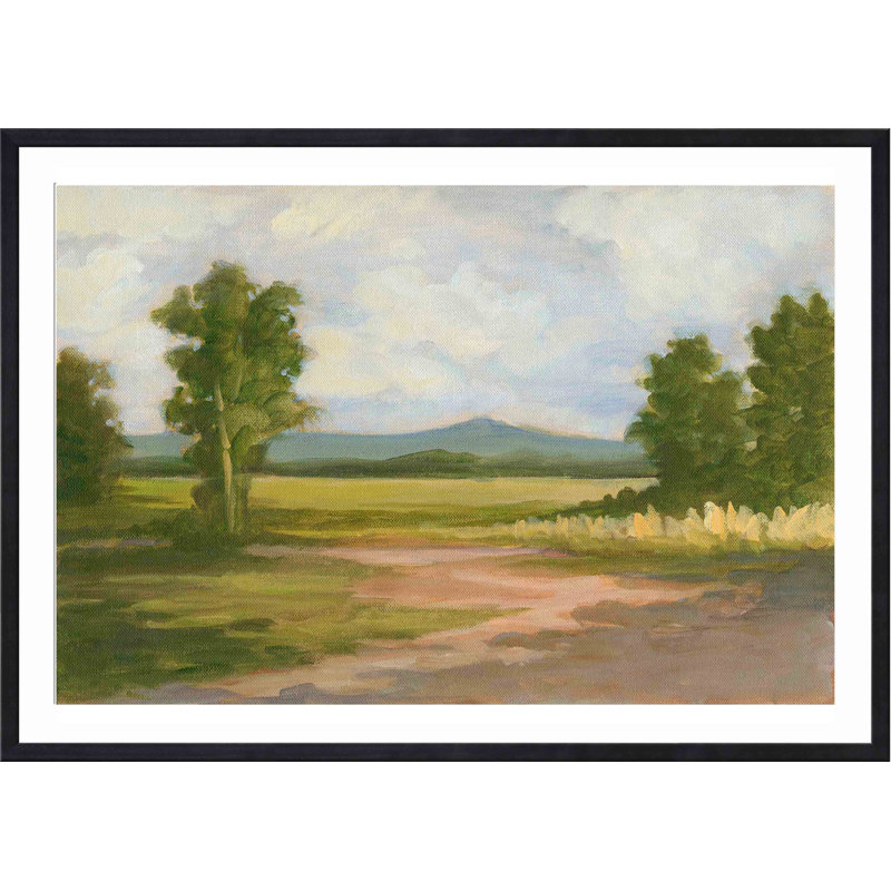 «Spring Light III» par Ethan Harper - peinture encadrée, H 48 po x l 32 po, Noir