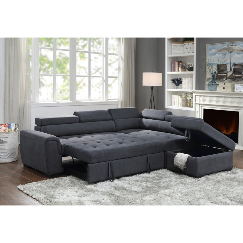 Fabric Sleeper Sofa Sectional