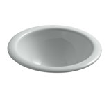 Compass® Ceramic Circular Dual Mount Bathroom Sink