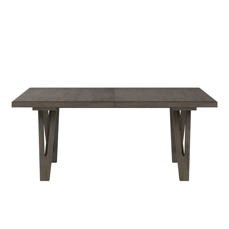 Cipolla Wood Finish 72"-90" Extendable Dining Table, Gray