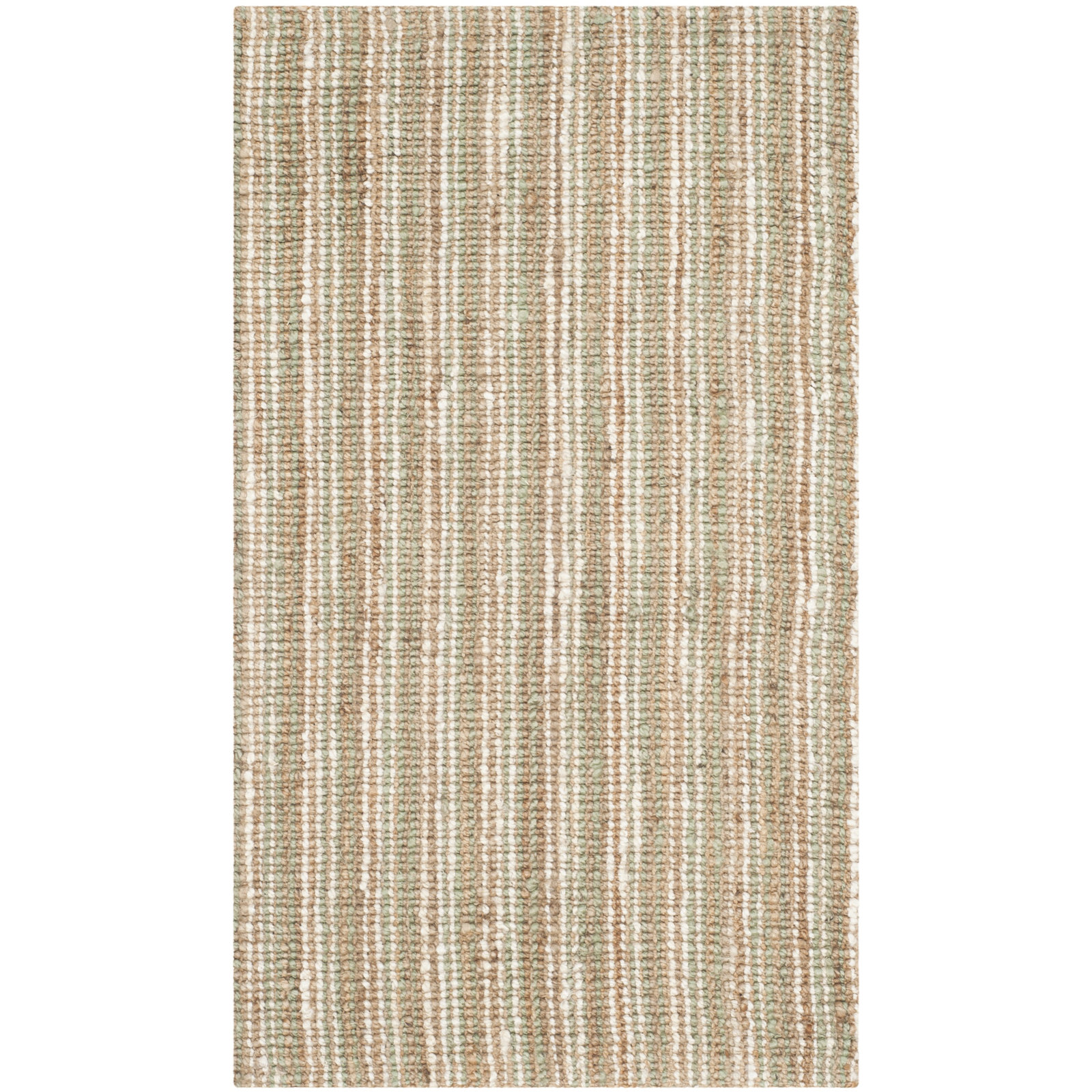 Alda Natural Hand-Woven Jute Rug, Rectangle 4' x 6'