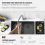Robinet de cuisine moderne à une poignée en acier inoxydable-61536832