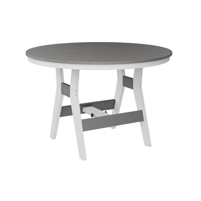 Harbor Outdoor Table, 38.87" H x 48" W x 48" D, Light Gray