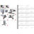 67X40 Inch Large Dressing Mirror With Wheels, Square Hanging Mirror, Black Metal Frame, High - Definition Reflection Color, Suitable For Bedroom And Living Room